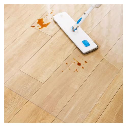 JLXJYS Office Wood Floor Transparent Chair Mat, Skid-Resistant Carpet Protector Pad (120x600cm)