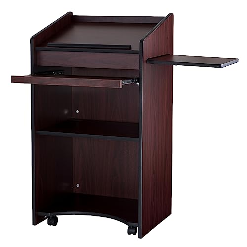 Oklahoma Sound Aristocrat Floor Lectern, Mahogany