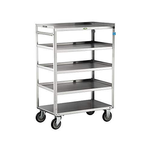 Lakeside Manufacturing 357 Stainless Steel Utility Cart, 5 Shelves, 500 lb. Capacity (Fully Assembled)