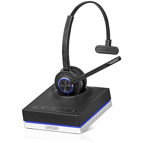 Leitner LH670 3-in-1 Wireless Office Headset with Mic - DECT Headset for Office Phone, Computer, Cell Phone - 5-Year Warranty