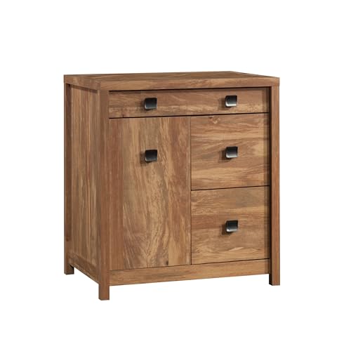 Sauder Cannery Bridge Credenza, Sindoori Mango Finish, L: 31.73" x W: 22.05" x H: 35.24