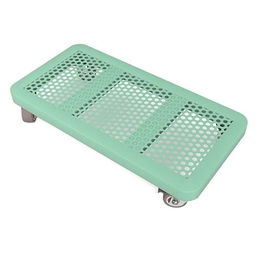 FAXIOAWA Mobile CPU Tower Stand with Lockable Wheels - Bianco, 400mm*300mm