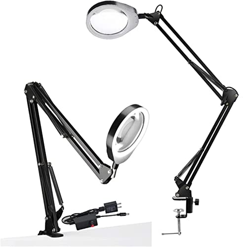 Tonpop Magnifying Glass Lamp USB 5X 3X 10X 8X 15X LED Table Lamp