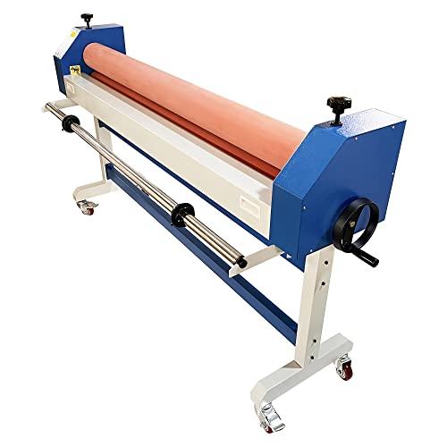 INTSUPERMAI 63" Manual Cold Laminator Machine with Stand & Casters