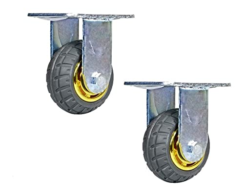 IkiCk Office Castors Wheels 6" Rubber Furniture Caster Set