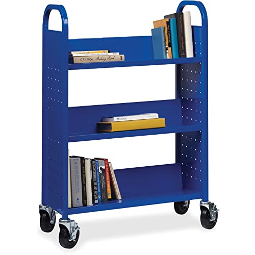 Lorell LLR99934 Single-sided Steel Book Cart