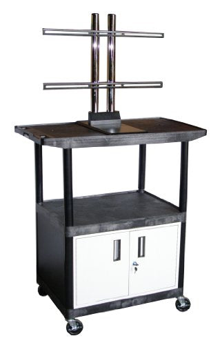 Luxor Mobile Plasma/LCD AV Cart with Cabinet