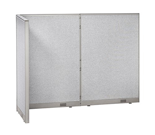 GOF Freestanding L Shaped Office Partition - Large Fabric Room Divider Panel