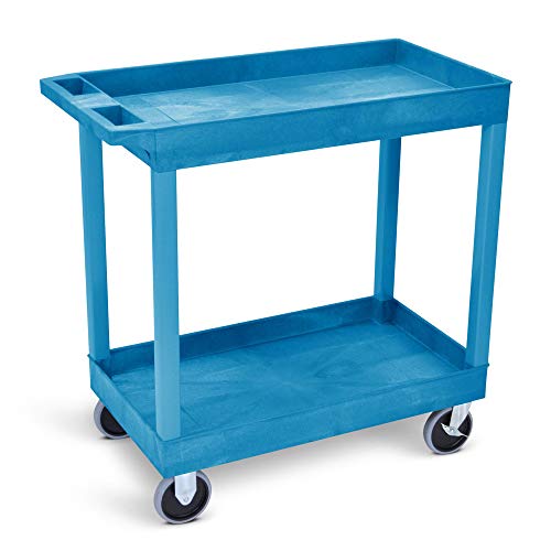 Luxor Tub Cart with Two Shelves - 32" x 18" - EC11HD-BU