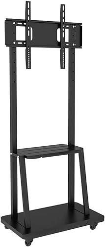GaRcan Mobile TV Cart Stand 32-65 Inch Free Lift Floor Stand with AV Stand Camera Mount
