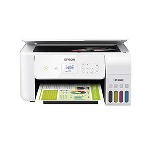 Epson EcoTank ET-2720 Wireless Color All-in-One Supertank Printer with Scanner and Copier - White (Renewed)