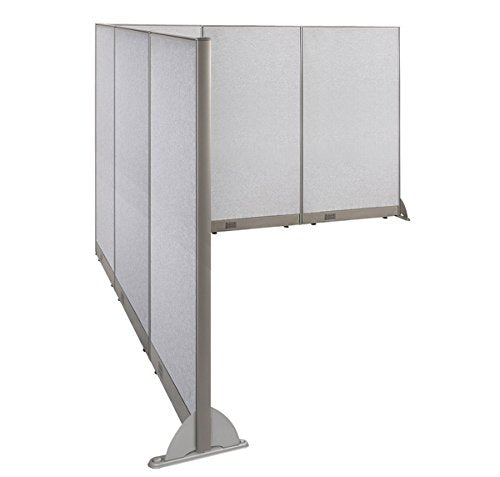 GOF Freestanding L Shaped Office Partition - Large Fabric Room Divider Panel