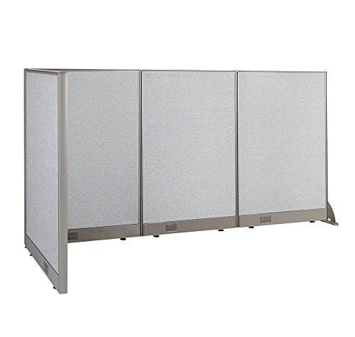 GOF Freestanding L Shaped Office Partition - Large Fabric Room Divider Panel