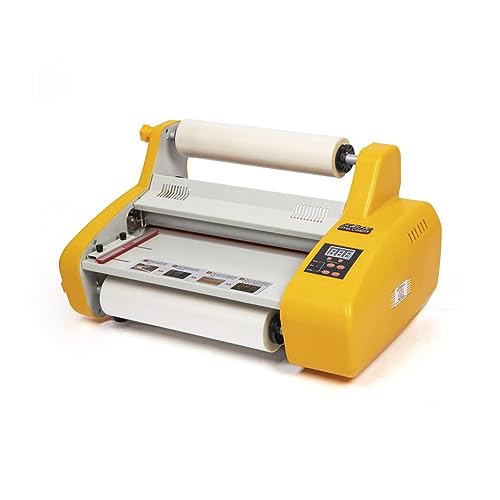 DEJUN 13" Hot and Cold Roll Laminator 110V Digital Thermal Laminating Machine