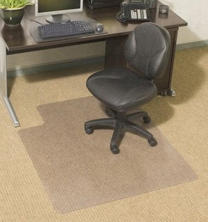 American Floor Mats Chair Mats 72" x 72" for Carpeted Floors - Premium Thickness (1/5") - Clear - Beveled Edges