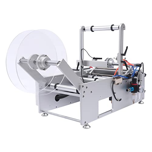 mignonnememe Semi-Automatic Round Bottle Labeler 110V