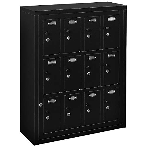 Global Industrial 12-Door Tablet & Cell Phone Locker with Keyed Lock & Hasp