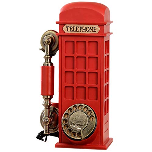 GagalU Retro Phone Booth Antique Fixed Telephone