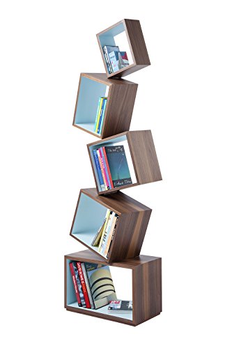 Malagana Equilibrium Bookcase Wood Collection (Celeste)