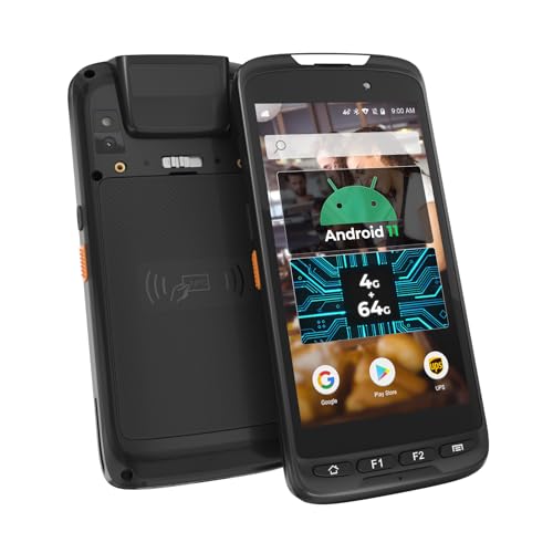 SVANTTO Android Barcode Scanner, 4+64GB Full-Screen 5" Android 11 Mobile Computer IP65 Inventory 1D 2D QR Code