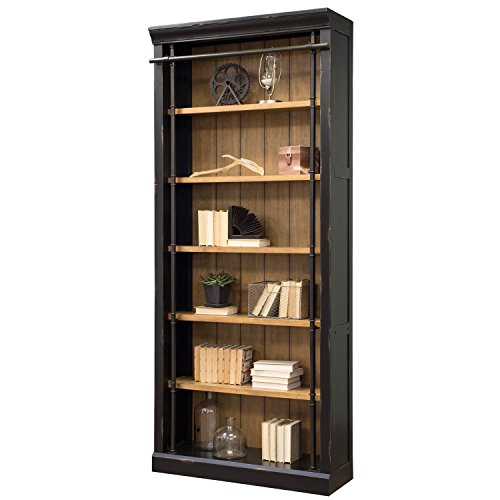 Martin Furniture IMTE4094 Fully Assembled Aged Ebony Toulouse Bookcase,