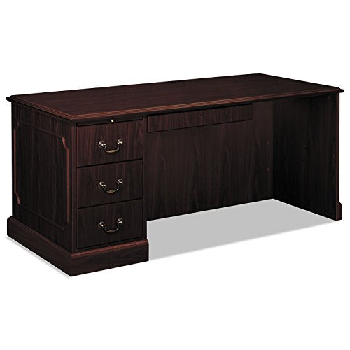 HON 94284LNN 94000 Series Mahogany Desk - 66w x 30d x 29-1/2h