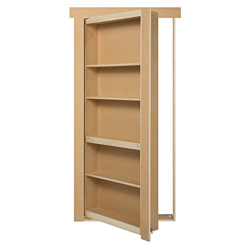 Murphy door MD36KDPG Bookcase DIY Kit 36" Paint Grade Unpainted, Paint Grade; MDF, 36" Length, 80" Height