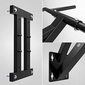 Heavy Duty Pull Up Bar Wall Mounted Chin Up Bar Dip Stand Power Tower, Multifunctional Upper Body Workout Bar, Home Gym Fitness Strength Training Equipment