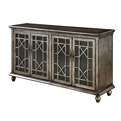 Coast to Coast Imports DeVille Metallic Four Door Credenza