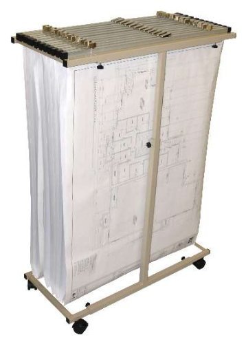 Adir Corp. Mobile Vertical Plan Center for Blueprints - Sand Beige by Adir Corp.