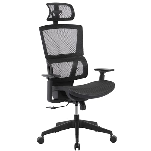 Realspace Radano Mesh High-Back Executive Office Chair, Black - BIFMA Compliant