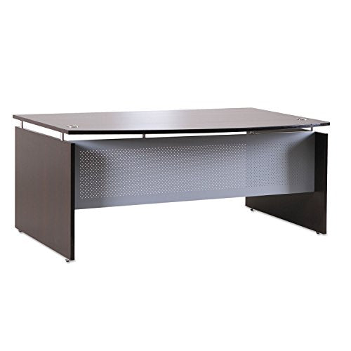 Alera Sedina Series Bow Front Desk Shell - 72w x 42d x 29 1/2h - Espresso