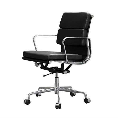 None Executive Bonded Leather Mid-Back Office Chair
