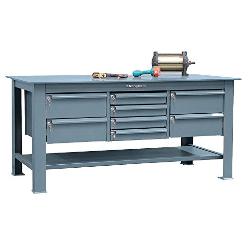 Strong Hold Heavy Duty Storage Cabinet - Dark Gray, 87"H x 60"W x 24"D - Assembled