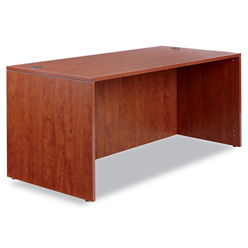 Alera Valencia Series Straight Front Desk Shell, 65w x 29 1/2d x 29 5/8h, Cherry