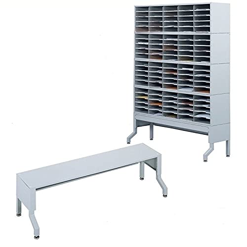 Scranton & Co Metal Satellite Mail Station Base in Gray