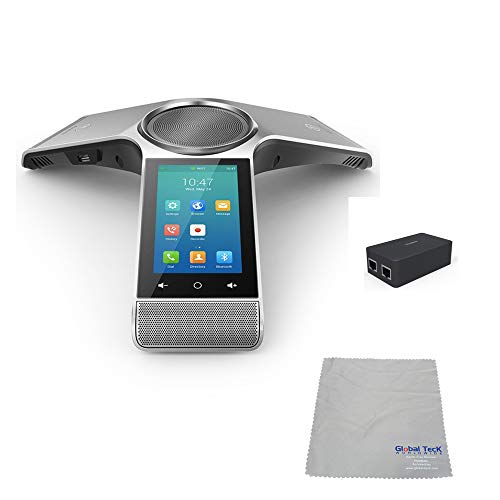 Yealink CP960 Conference Phone Skype for Business | Office 365 Optima HD IP Conference Phone & Yealink PoE Injector Power Supply #YEA-CP960-SFB-B (CP960 Skype for Business)