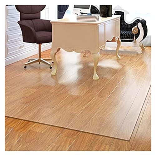 HOBBOY Transparent Plastic Chair Mat, 1.5mm Thick, Various Sizes, Hardwood Floor Protector