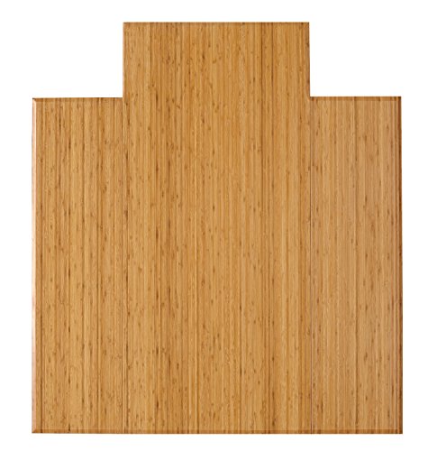 Anji Mountain Bamboo Chair Mat for Thick, Medium, and Low Pile Carpet - Natural, 12mm Thick