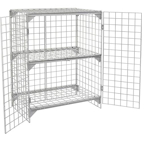 Global Industrial Wire Mesh Security Cage 36"W x 24"D x 48"H