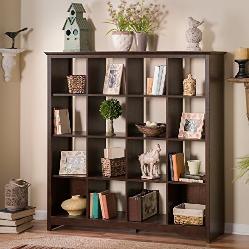 Bush Furniture MY13803-03 Buena Vista 16 Cube Large Bookshelf in in, Madison Cherry