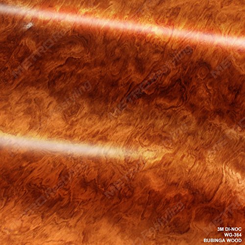 3M DI-NOC WG-364GN GLOSS BUBINGA WOODGRAIN 4ft x 50ft (200 Sq/ft) Vinyl Film Series