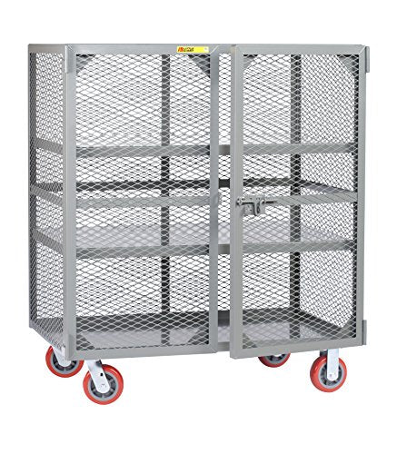 Little Giant Heavy-Duty Mobile Storage Locker, 30" x 72", Gray