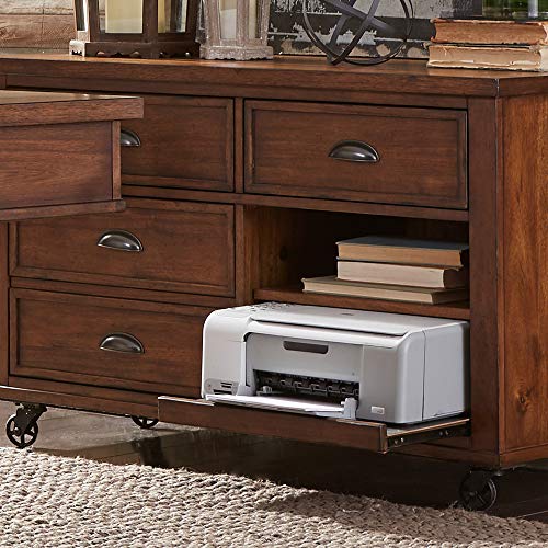 Liberty Furniture INDUSTRIES Arlington House Credenza, W48 x D22 x H31, Medium Brown