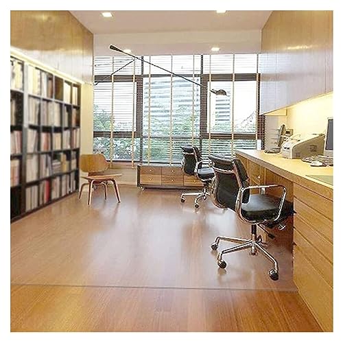 HOBBOY PVC Clear Hard-Floor Chair Mat Protector - Made to Measure, 1.5mm Thickness