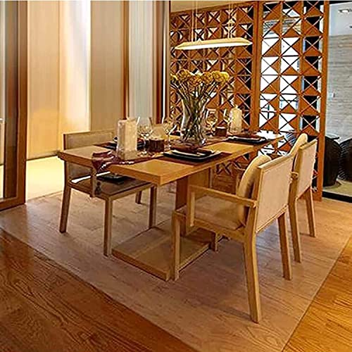 HAIZON Clear Plastic Chair Mat for Hardwood and Carpet Floors - 155" Size