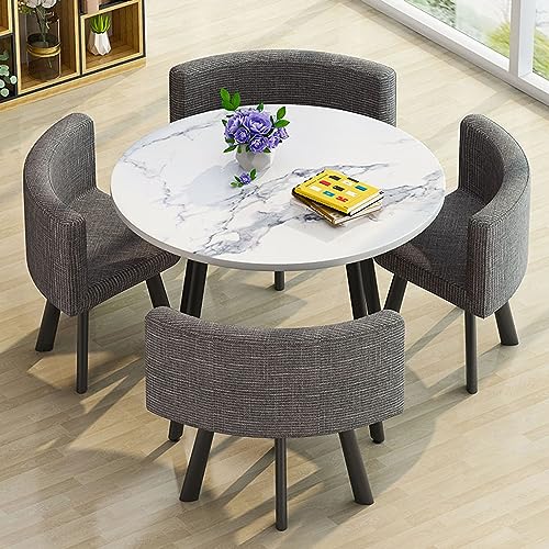 PAKMEZ Office Reception Room Club Table and Chair Set Nordic Business Conference Coffee Table - Col