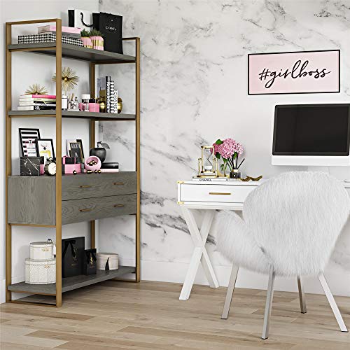 CosmoLiving by Cosmopolitan DA8308 Alfie Bookcase Gold