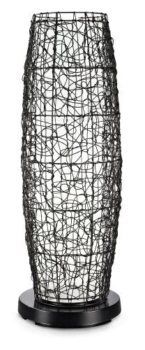 Patio Living Concepts 68850 PatioGlo Walnut Random Weave Resin Wicker Cover LED Floor Lamp, Bright White