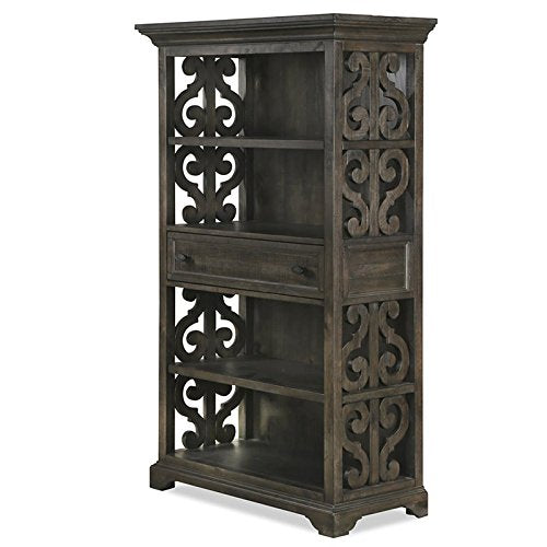 Beaumont Lane Weathered Peppercorn 4 Shelf Bookcase